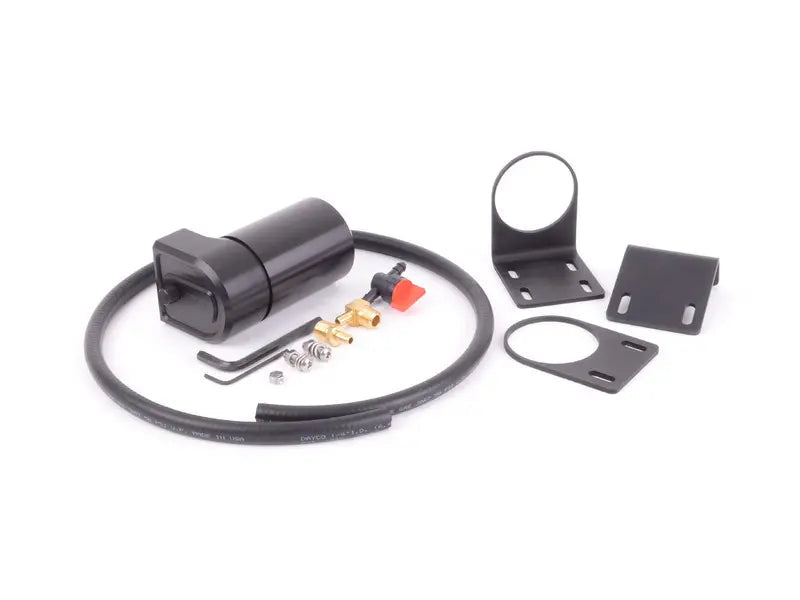 Complete Turner Baffled Oil Catch Can Kit - 6oz