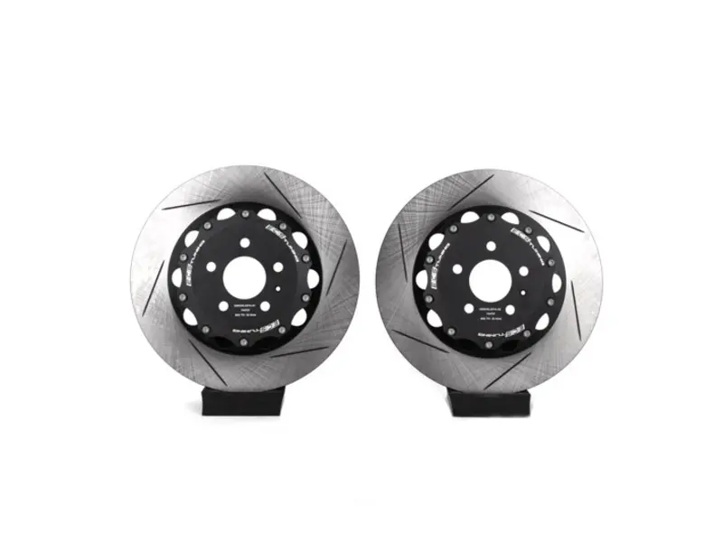 8V RS3 - Front 2-Piece Slotted Brake Rotors - Pair (370x34)