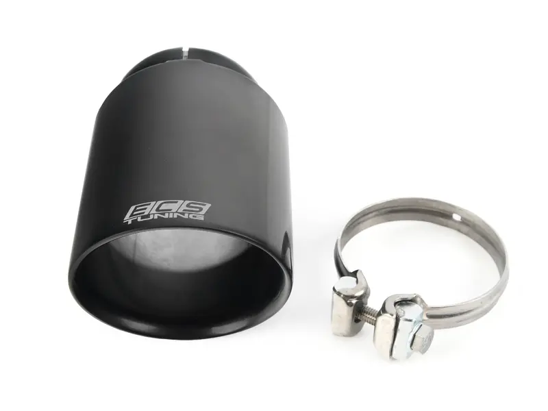 ECS UNIVERSAL Swivel Exhaust Tip - 4.0" Black Chrome - Priced Each