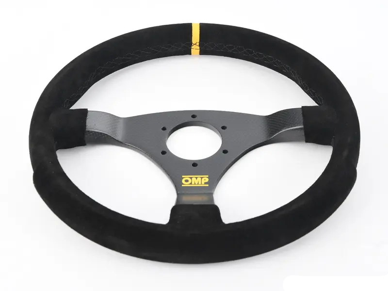 320 Carbon S Racing Steering Wheel - Black/Yellow Suede