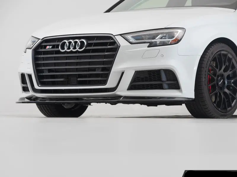 Audi 8V.5 (Facelift) 2017+ S3 / A3 S-Line Front Lip Spoiler - Gloss Black