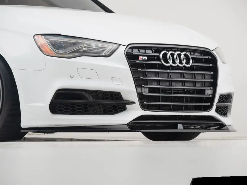 Audi 8V (Pre-Facelift) 15-16 S3 / A3 S-Line Front Lip Spoiler - Gloss Black
