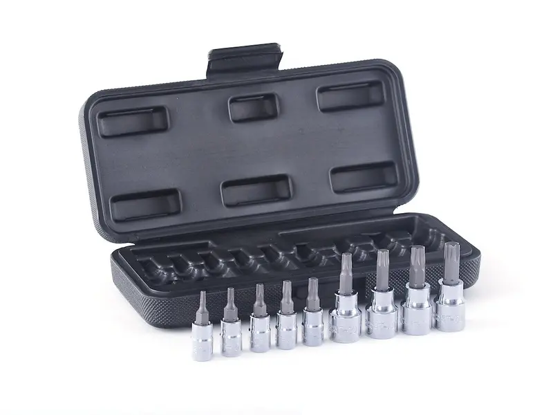 9 Pc. 1/4" and 3/8" Drive Torx Socket Set