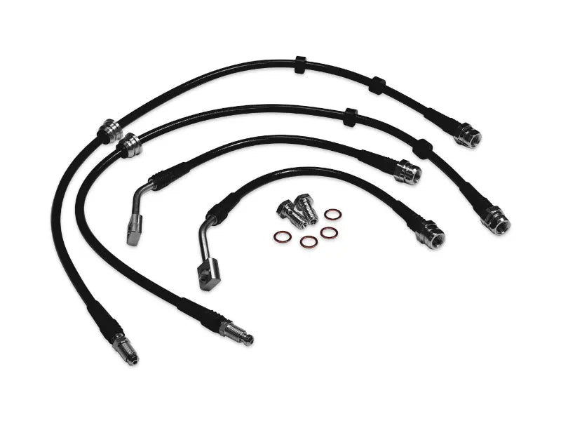 Front & Rear Stainless Steel Braided Brake Line Kit