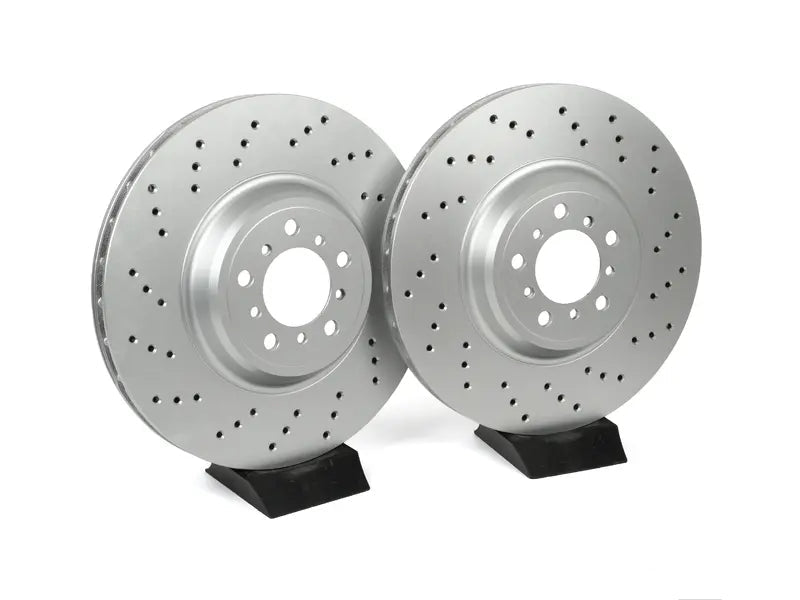 Front V5 Drilled Brake Rotors - Set (380x30)
