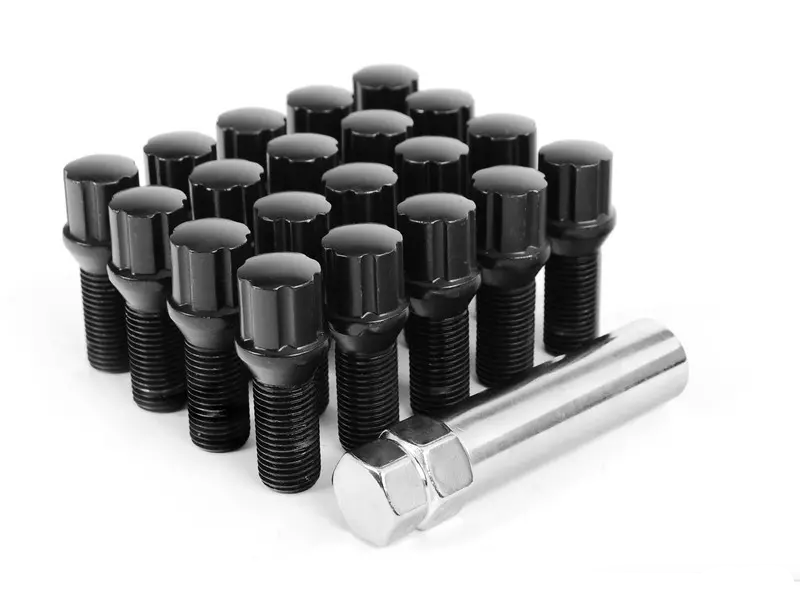 Conical Seat Tuner Spline Bolt Set - Black
