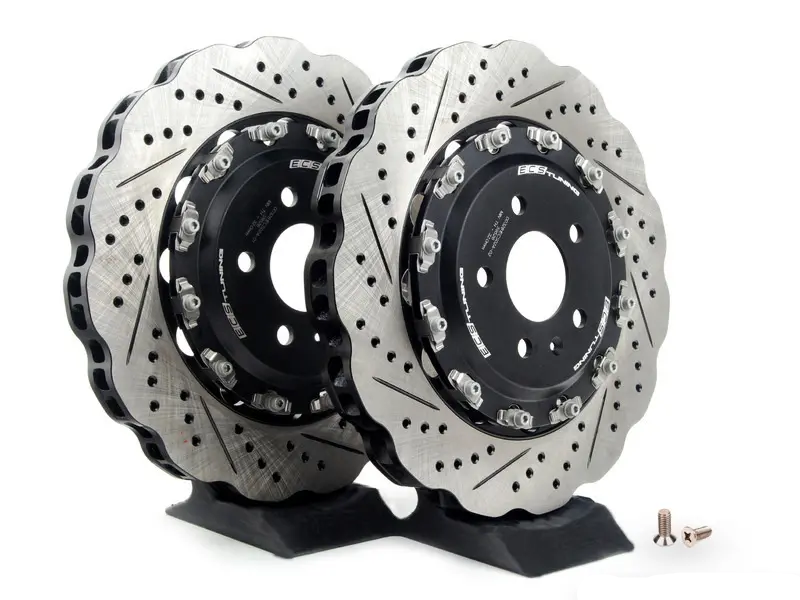 Front 2-Piece Scalloped Brake Rotors - Pair (365x34)