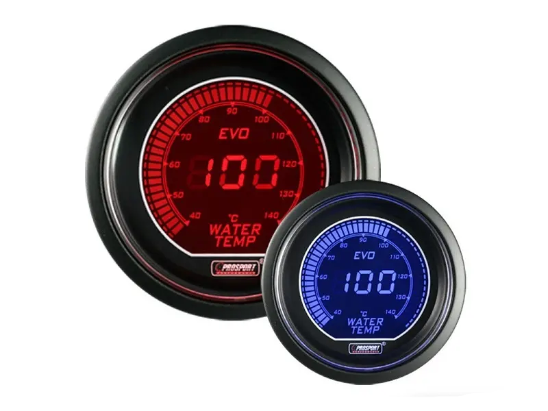 EVO Series Digital Water Temperature Gauge - 80-280F