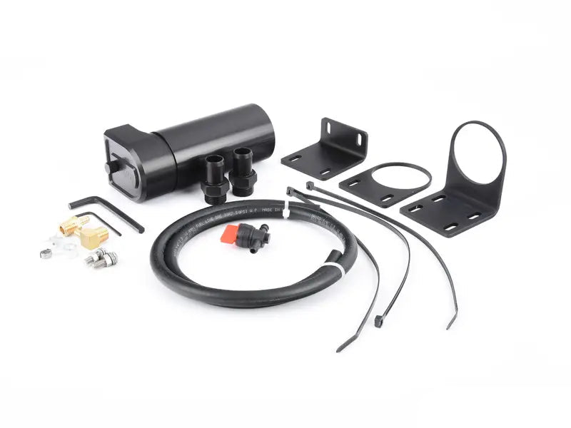 Complete Universal Turner Baffled Oil Catch Can Kit - 10oz