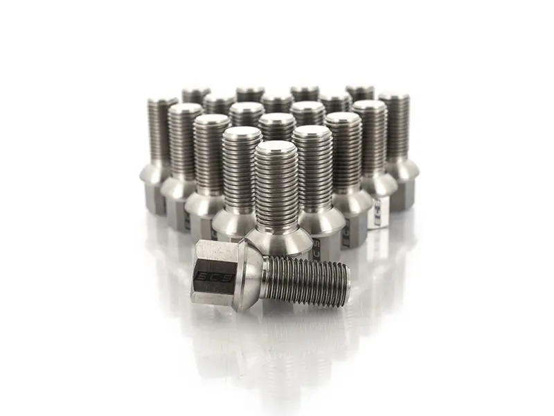 Titanium Ball Seat Wheel Bolt - 14x1.5x27mm - Set Of 20