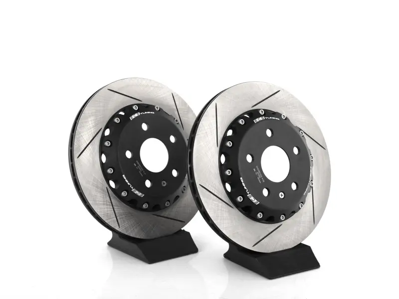 Rear Slotted 2-Piece Semi-Floating Brake Rotors - Pair (310x22)