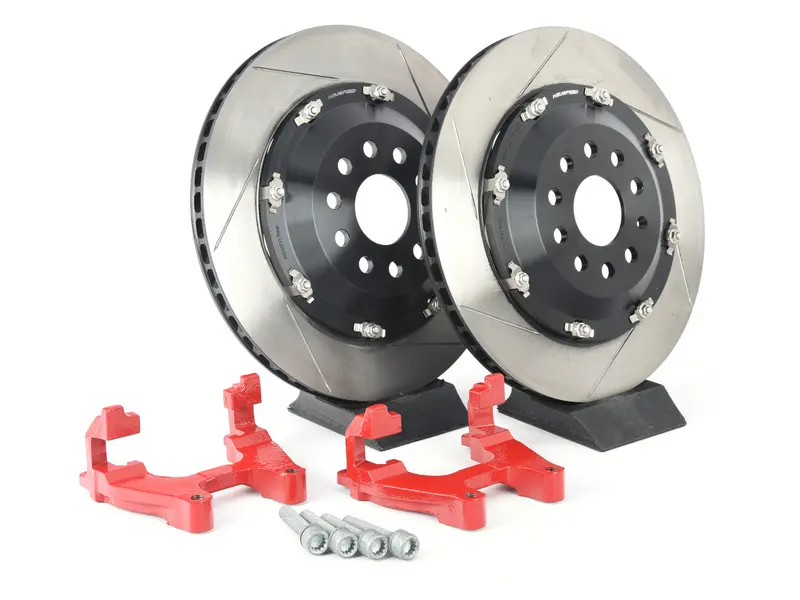 Floating Rear Rotor 350mm Upgrade Kit - Red Carriers