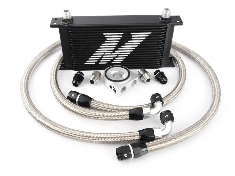 Universal Oil Cooler - 19 Row - Black