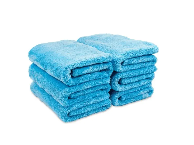 Microfiber Plush Edgeless Towels, Set of 6