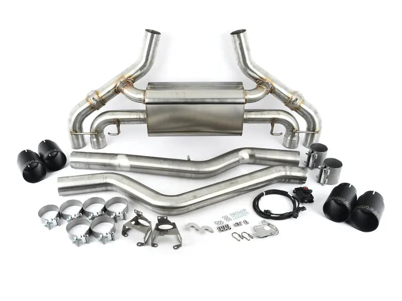Dinan Free Flow Axle-Back Exhaust - Black Tips