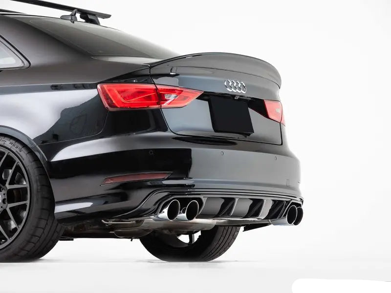 Audi 8V S3 / A3 S line Rear Diffuser - Gloss Black