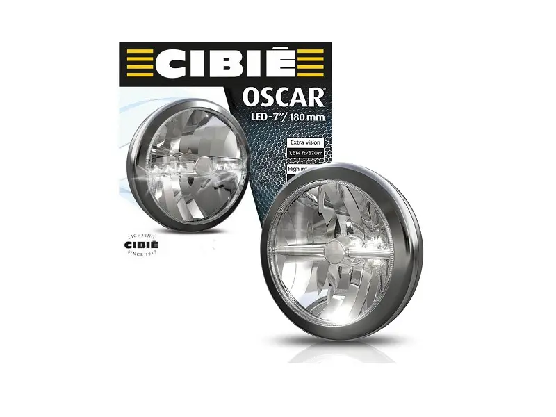 CIBIE OSCAR LED 7" Full Chrome Auxiliary Universal Rally Lights - Priced Each
