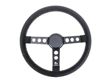 Rennline Alcantara Steering Wheel - Black Spokes & Black Horn Ring