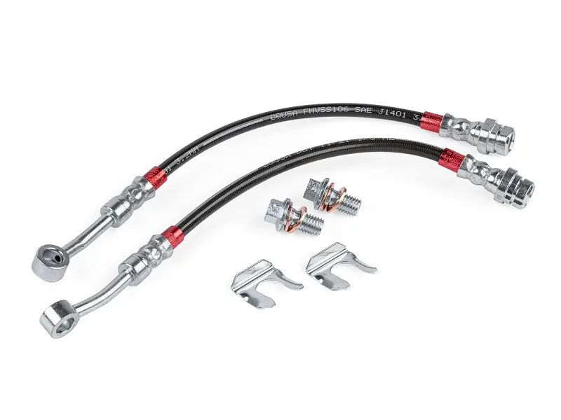 APR Braided Stainless Steel Brake Lines - Rear
