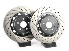 8V RS3 - Front 2-Piece Drilled & Slotted Brake Rotors - Pair (370x34)