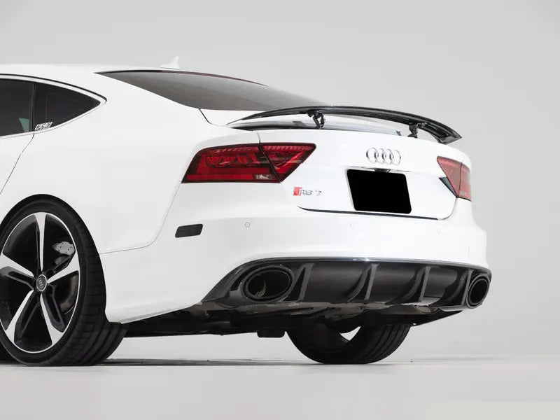 Audi C7 RS7 Carbon Fiber Diffuser & Front Lip Spoiler