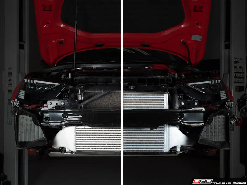 8Y RS3 Front Mount Intercooler & Carbon Fiber High-Flow Charge Pipe Kit