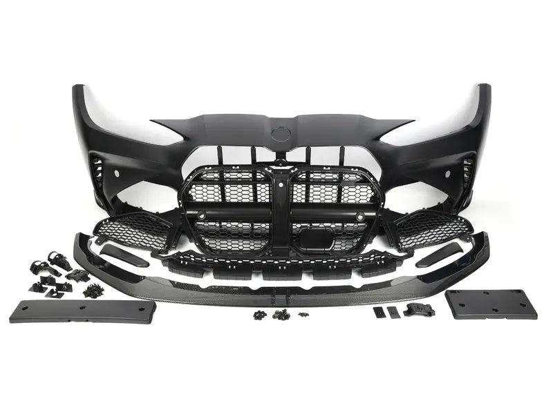 ADRO Front Bumper With Carbon Fiber Front Lip - G8X M3/M4