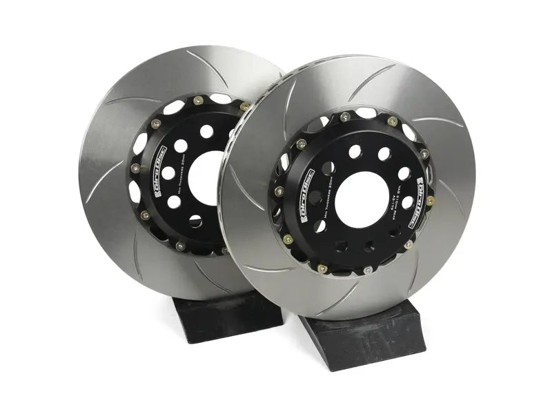 Rear 2-Piece Slotted Brake Rotors - Pair (310x22)