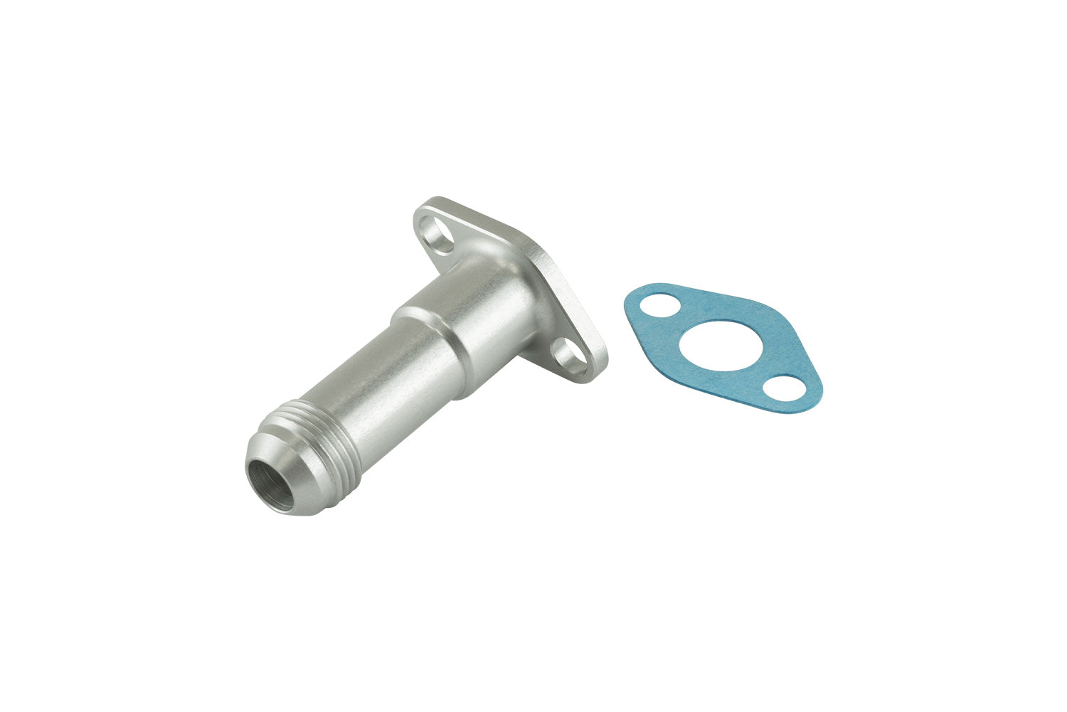 TurboSmart 38.1mm 10AN 75mm Extended Oil Drain Silver