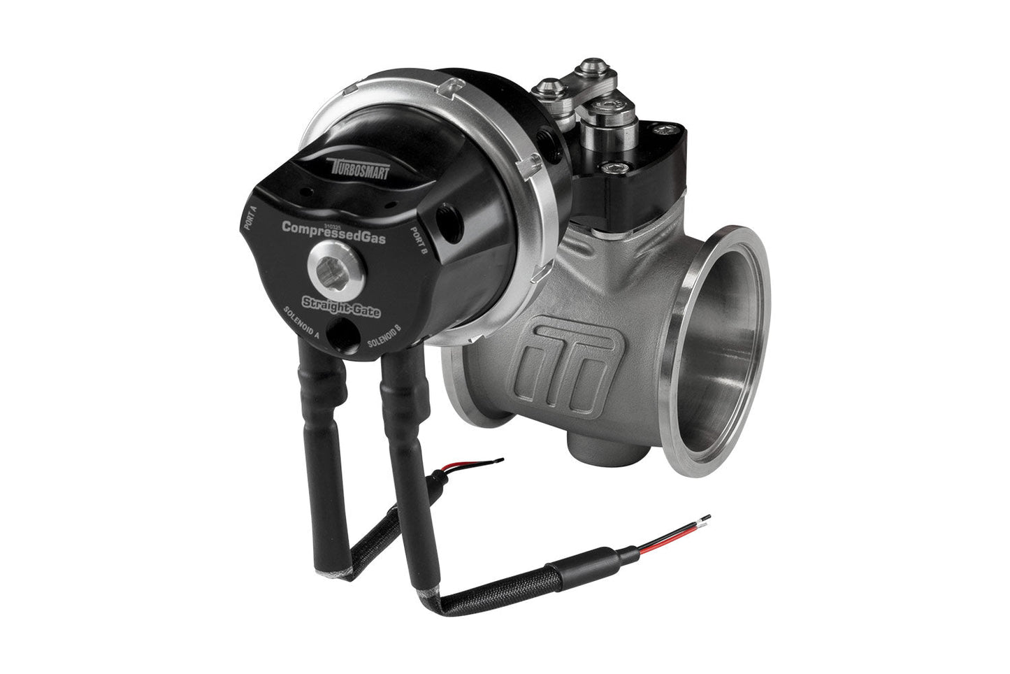 TurboSmart Compressed Gas (CO2) StraightGate50 - Inbuilt Solenoids - 7PSI Black (Control In Cap CO2 Boost Control)