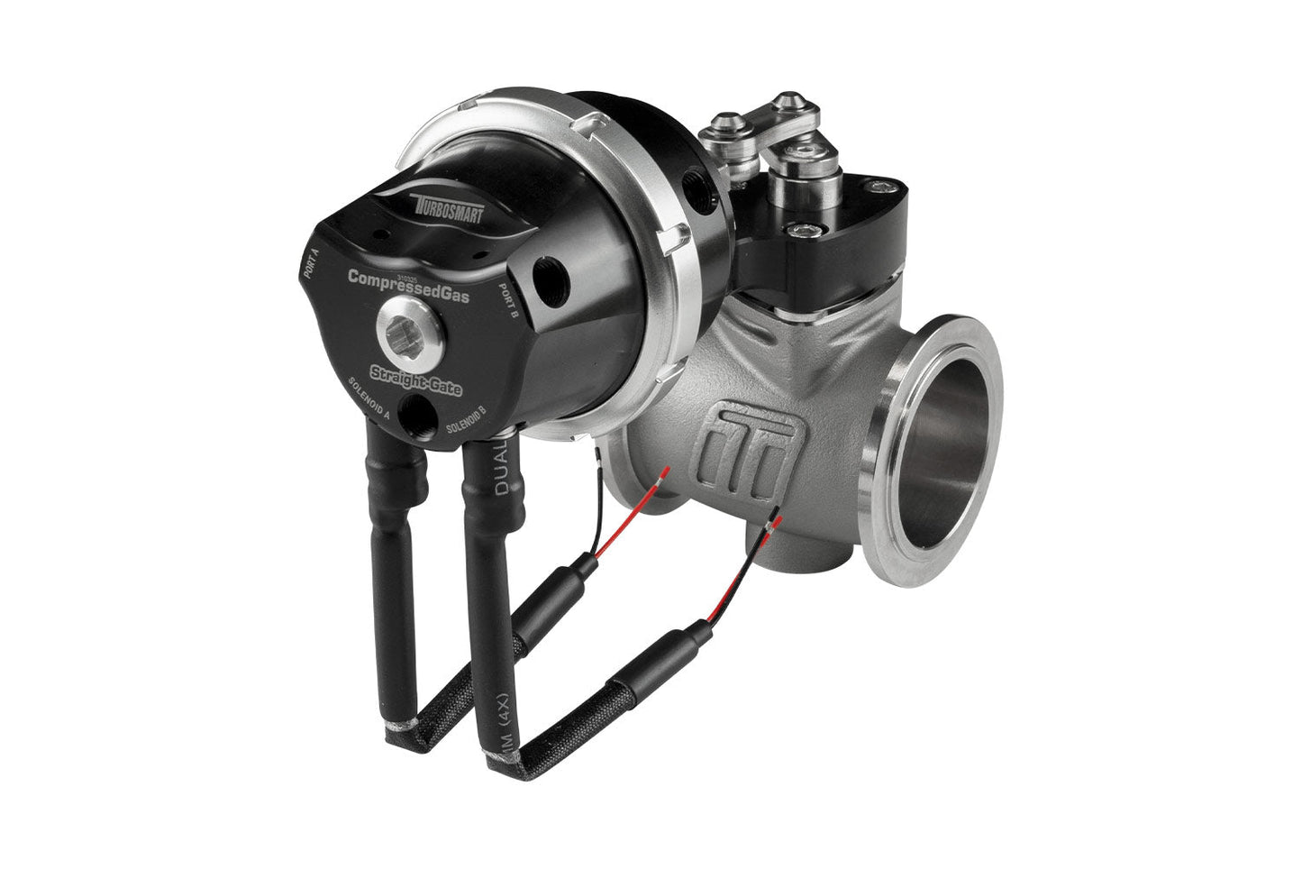 TurboSmart Compressed Gas (CO2) StraightGate40 - Inbuilt Solenoids - 7PSI Black (Control In Cap CO2 Boost Control)